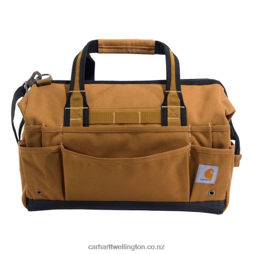 Men 16-Inch 30 Pocket Heavyweight Tool Bag Carhartt R6J0P6 Black