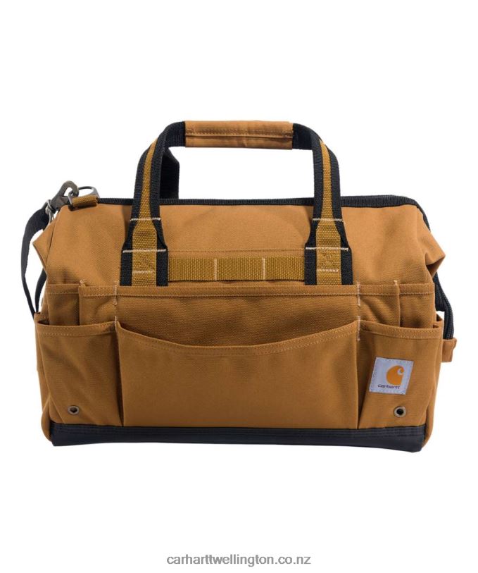 Men 16-Inch 30 Pocket Heavyweight Tool Bag Carhartt R6J0P6 Black