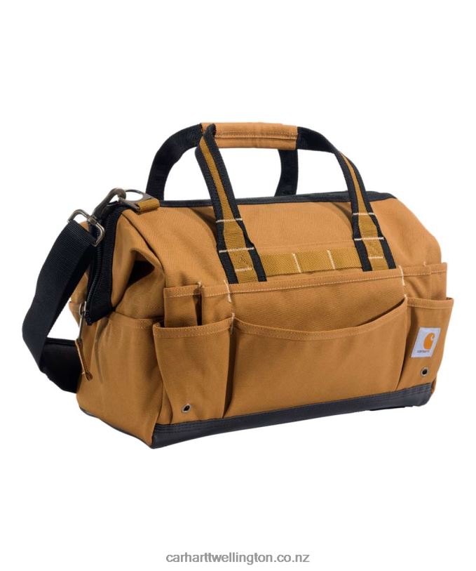 Men 16-Inch 30 Pocket Heavyweight Tool Bag Carhartt R6J0P6 Black