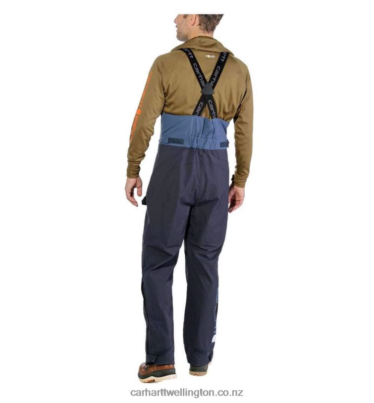 Men Angler Bib Carhartt R6J0P78 Gravel/Shadow