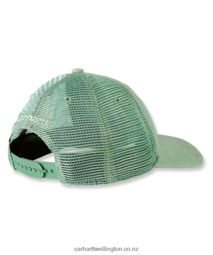 Men Canvas Mesh-Back Cap Carhartt R6J0P86 Azure Blue