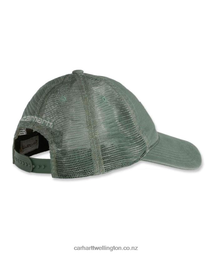 Men Canvas Mesh-Back Cap Carhartt R6J0P86 Azure Blue