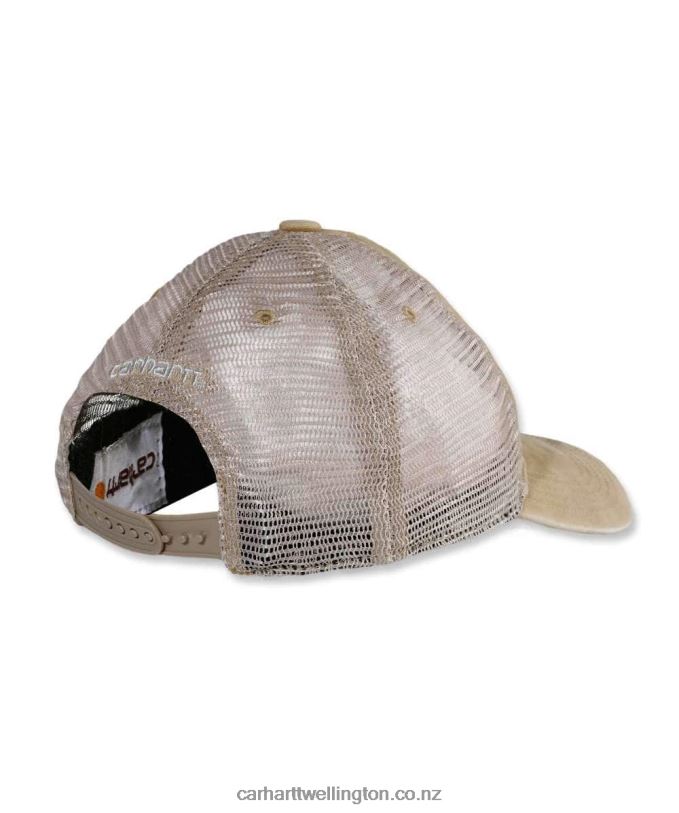 Men Canvas Mesh-Back Cap Carhartt R6J0P86 Azure Blue