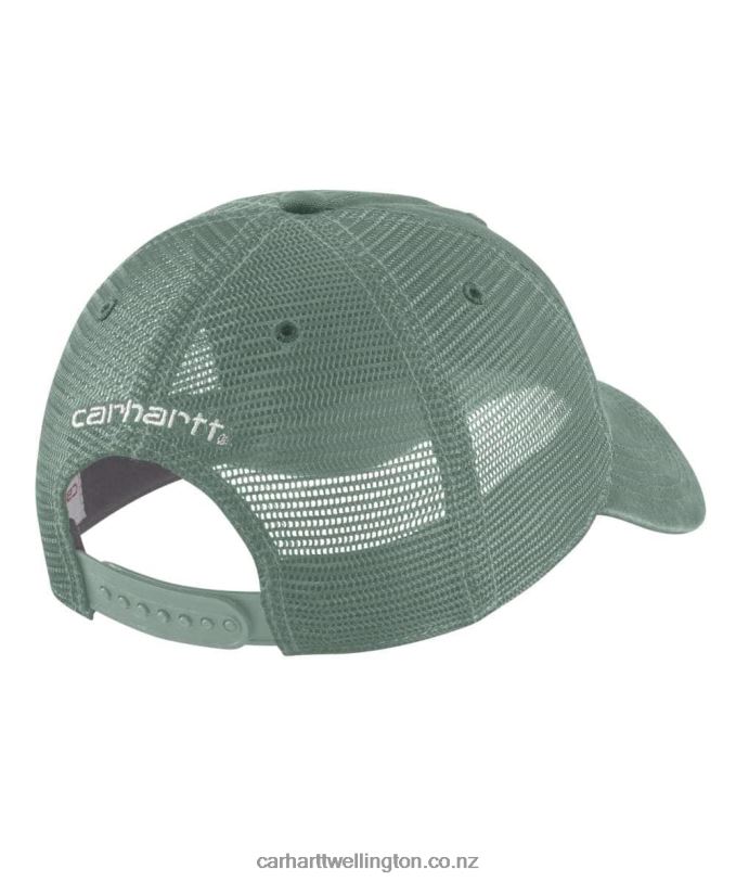 Men Canvas Mesh-Back Cap Carhartt R6J0P86 Azure Blue