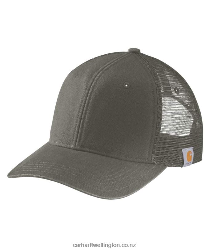 Men Canvas Mesh Back Cap Carhartt R6J0P89 Black