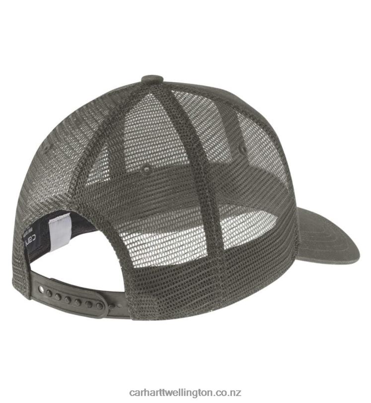 Men Canvas Mesh Back Cap Carhartt R6J0P89 Black