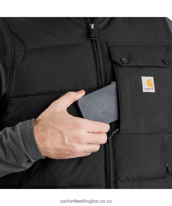 Men Carhartt Montana Loose Fit Insulated VestR6J0P103 Black