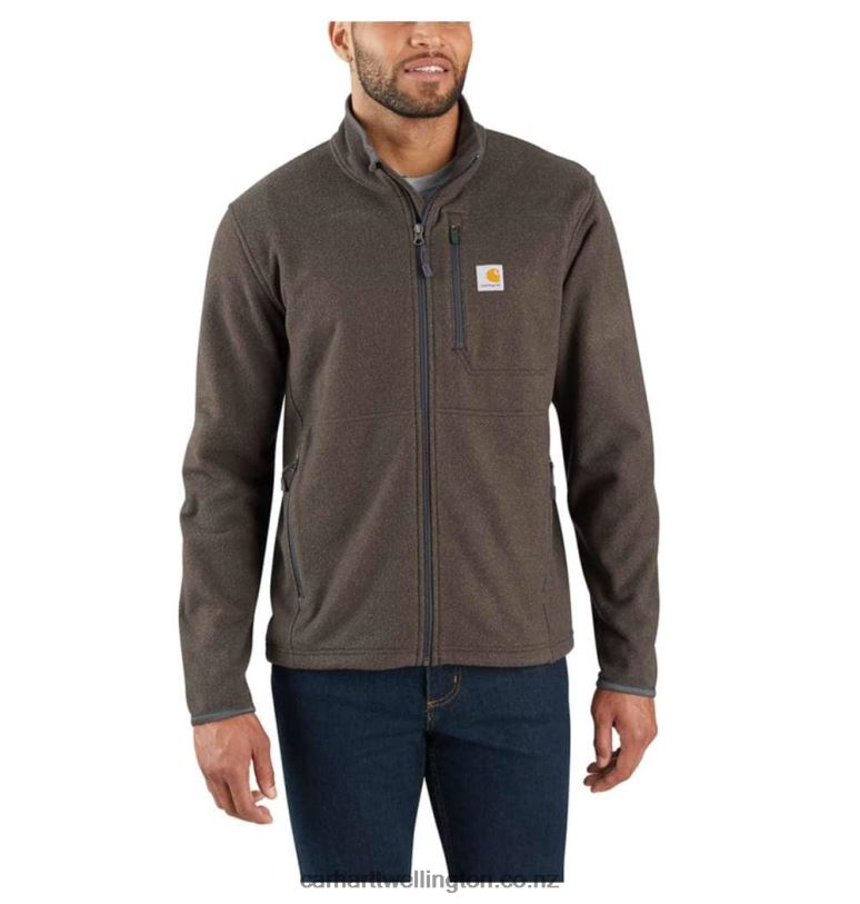 Men Dalton Full Zip Fleece Carhartt R6J0P51 Tarmac Heather