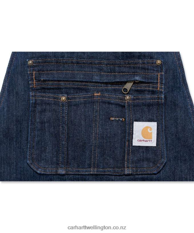 Men Denim Apron Carhartt R6J0P153 Dark Blue Ridge