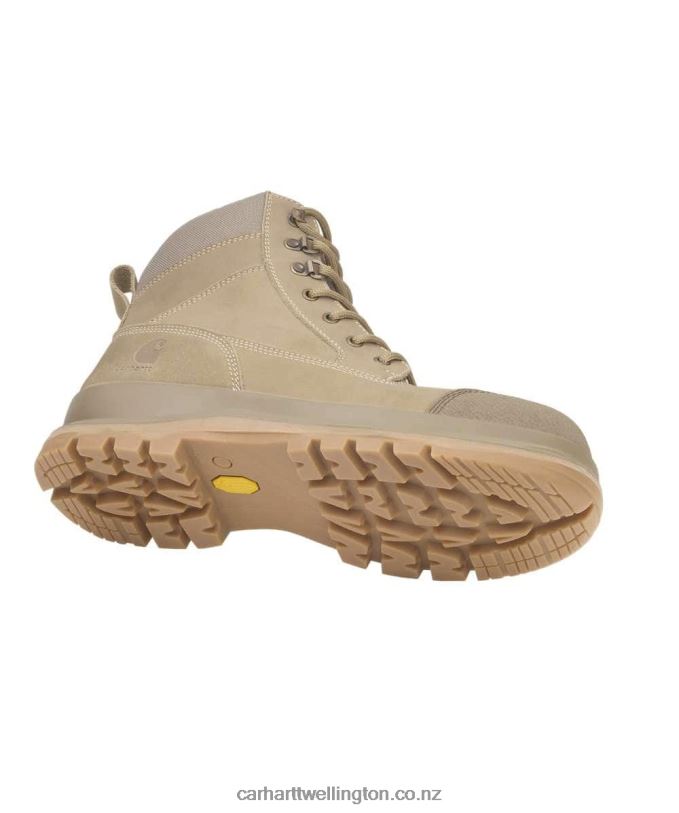 Men Detroit Rugged Flex S3 6 Inch Zip Safety Boot Carhartt R6J0P160 Wheat