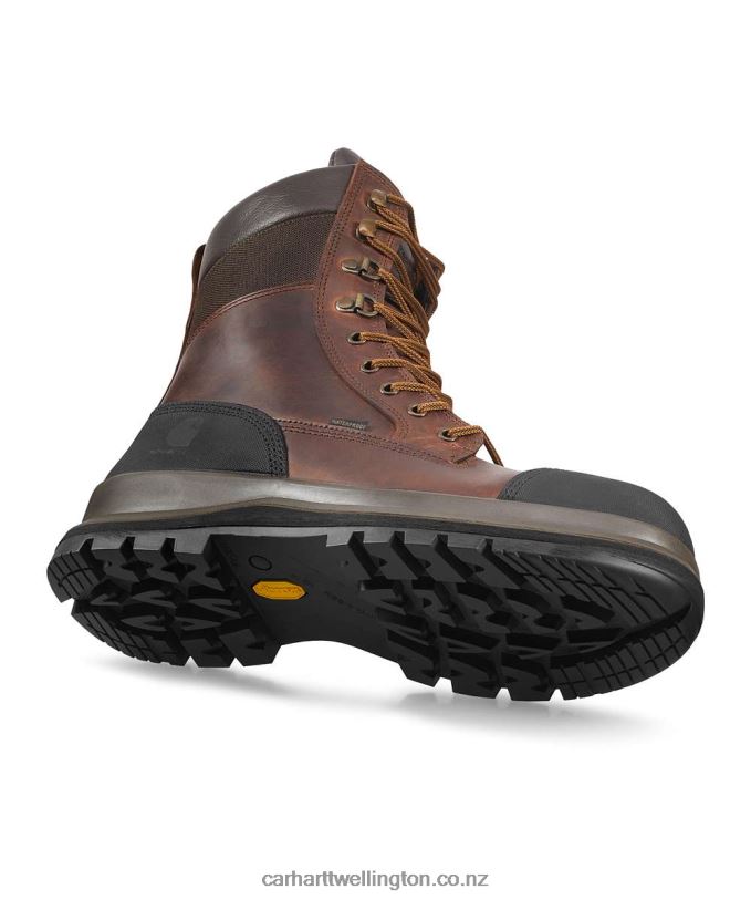 Men Detroit Rugged Flex Waterproof S3 8 Inch Safety Boot Carhartt R6J0P162 Black