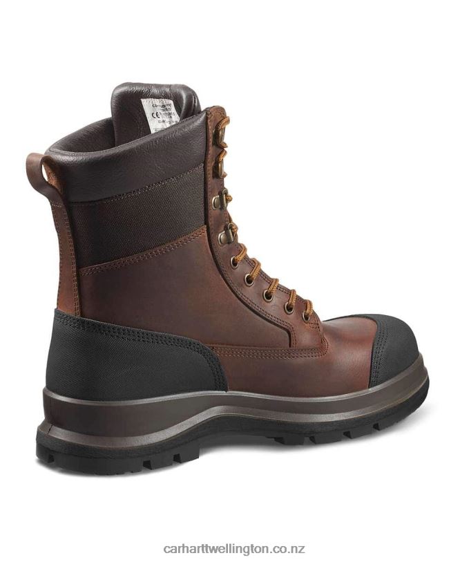 Men Detroit Rugged Flex Waterproof S3 8 Inch Safety Boot Carhartt R6J0P162 Black