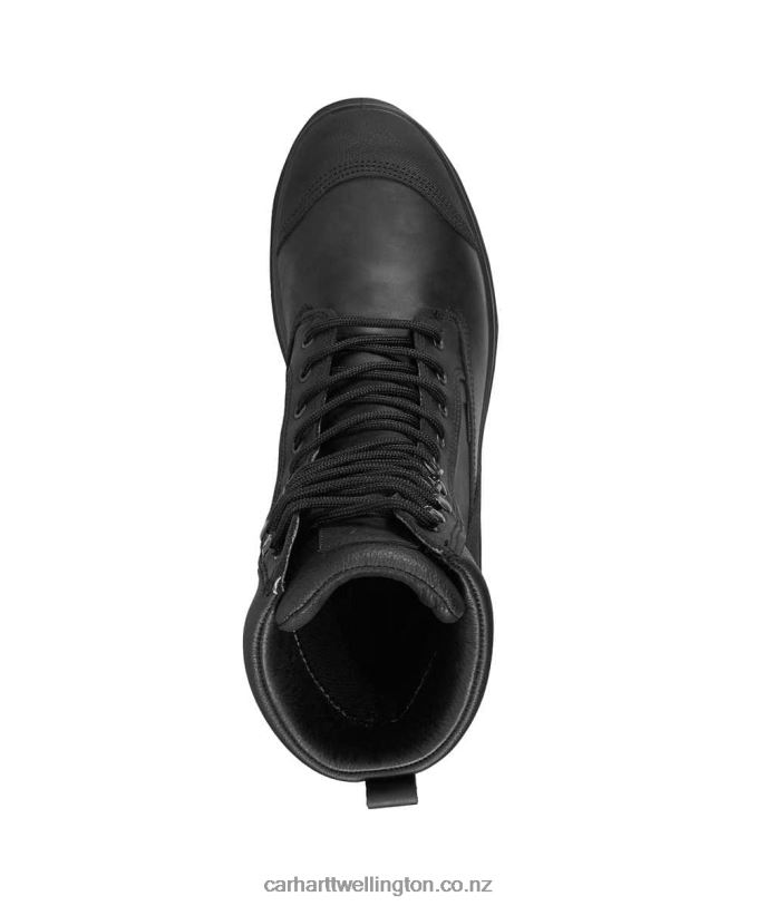 Men Detroit Rugged Flex Waterproof S3 8 Inch Safety Boot Carhartt R6J0P162 Black