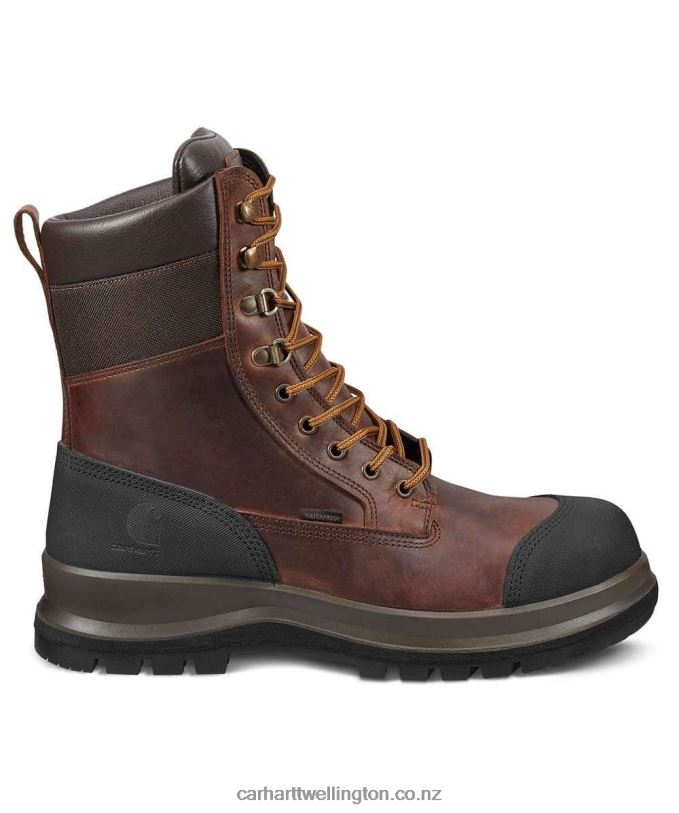 Men Detroit Rugged Flex Waterproof S3 8 Inch Safety Boot Carhartt R6J0P162 Black