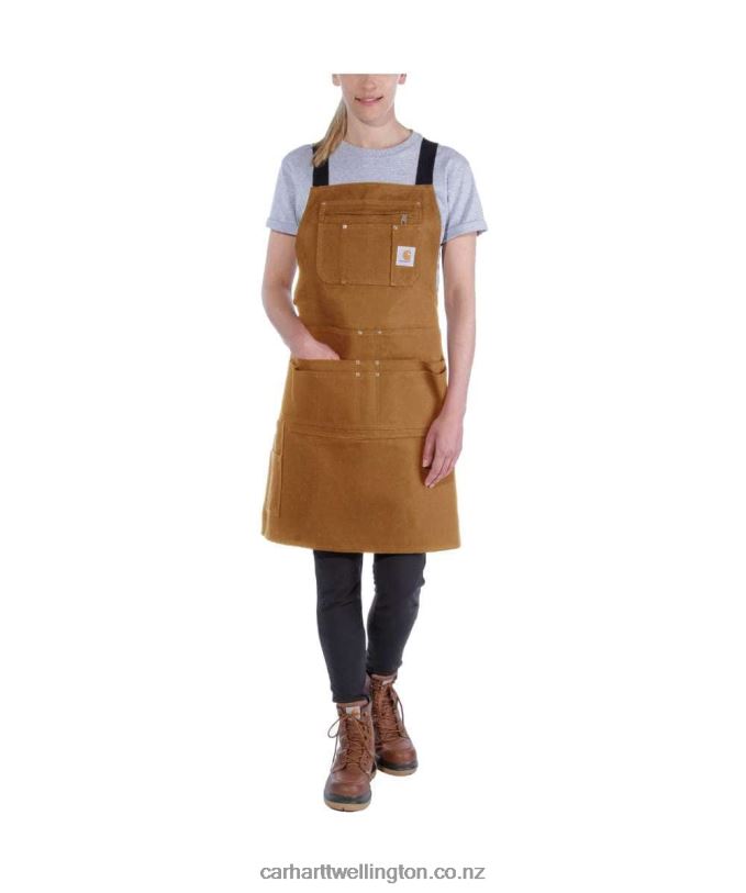 Men Firm Duck Apron Carhartt R6J0P12 Black