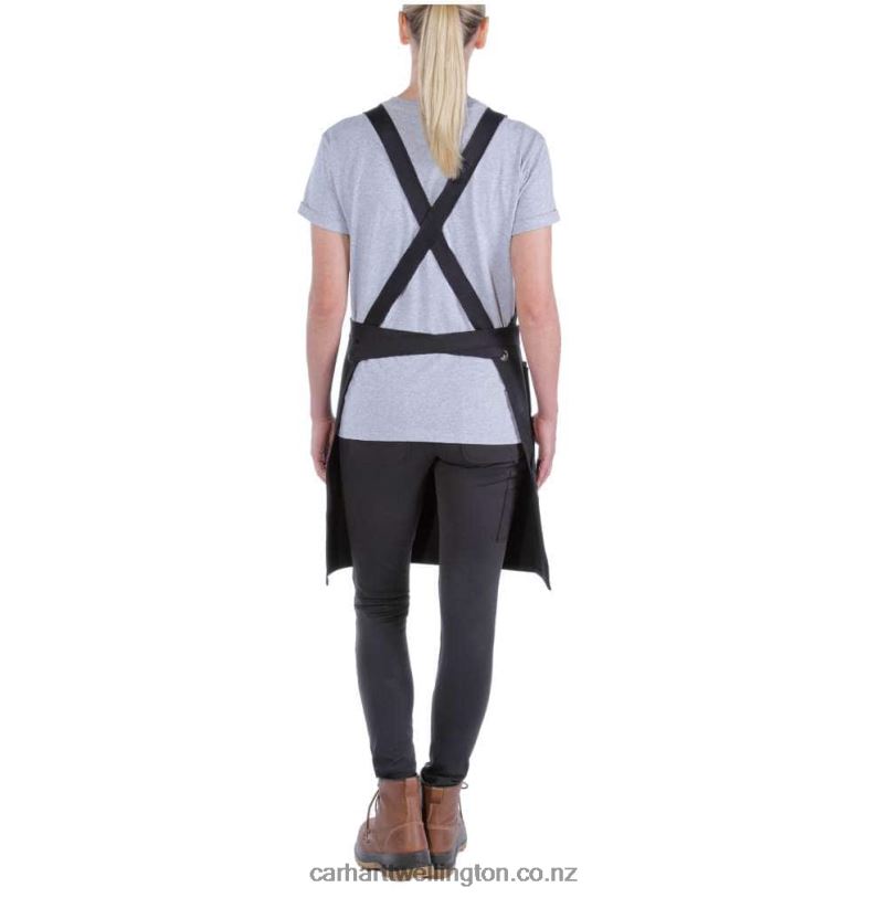 Men Firm Duck Apron Carhartt R6J0P12 Black