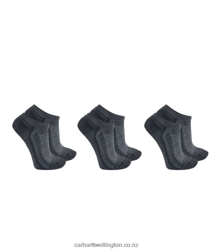 Men Force Midweight Low Cut Sock 3 Pairs Carhartt R6J0P177 Black