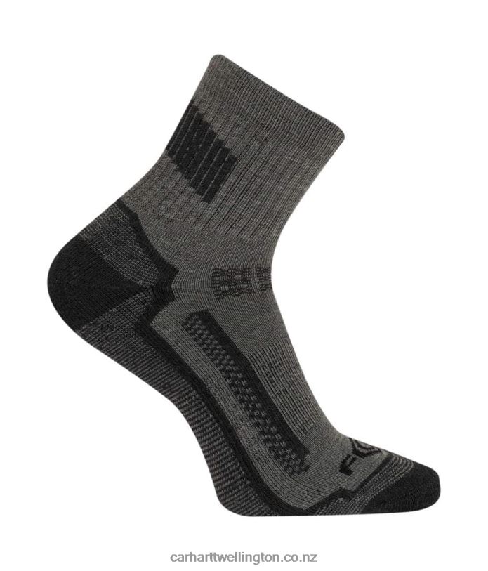 Men Force Performance Quarter Sock 3 Pairs Carhartt R6J0P171 Charcoal