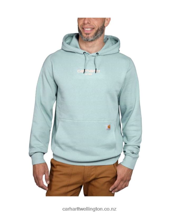 Men Force Relaxed Fit Lightweight Logo Graphic Sweatshirt Carhartt R6J0P43 Asphalt Heather