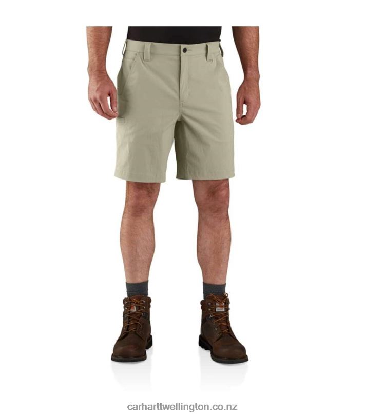 Men Force Relaxed Fit Lightweight Ripstop Work Short Carhartt R6J0P144 Basil
