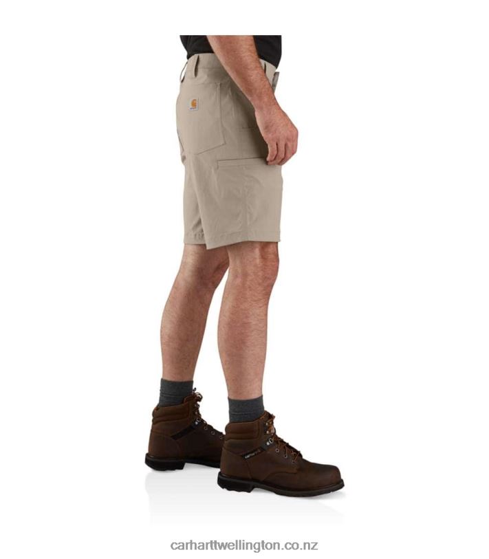 Men Force Relaxed Fit Lightweight Ripstop Work Short Carhartt R6J0P144 Basil
