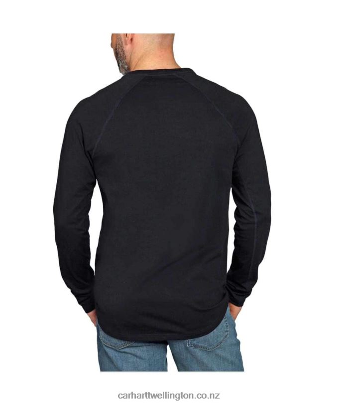 Men Force Relaxed Fit Midweight Long-Sleeve Pocket T-Shirt Carhartt R6J0P132 Basil Heather