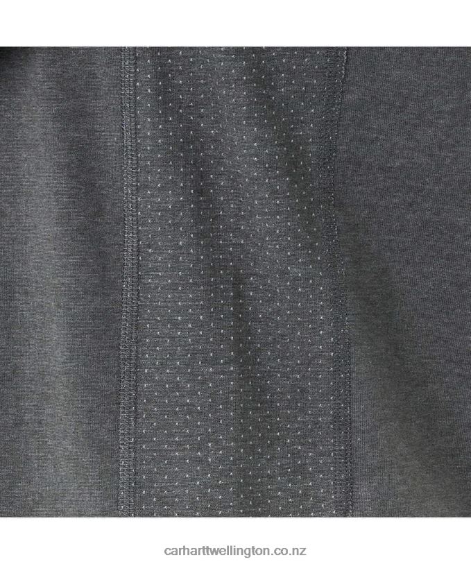 Men Force Relaxed Fit Midweight Long-Sleeve Pocket T-Shirt Carhartt R6J0P132 Basil Heather