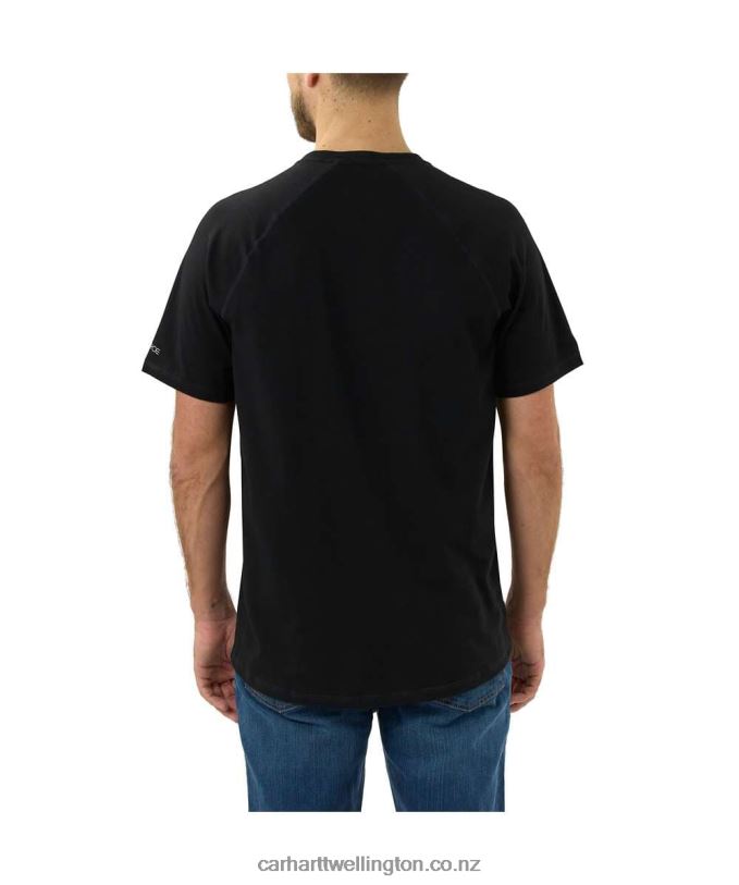 Men Force Relaxed Fit Midweight Short-Sleeve Pocket T-Shirt Carhartt R6J0P125 Basil Heather