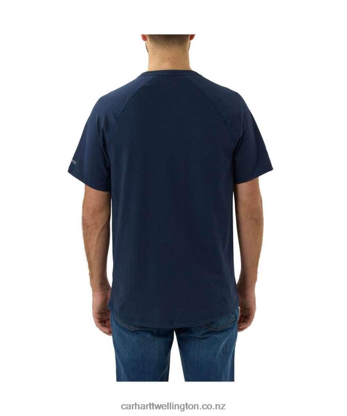 Men Force Relaxed Fit Midweight Short-Sleeve Pocket T-Shirt Carhartt R6J0P125 Basil Heather