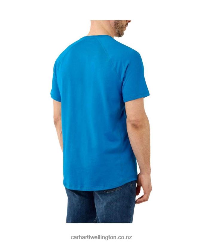 Men Force Relaxed Fit Midweight Short-Sleeve Pocket T-Shirt Carhartt R6J0P125 Basil Heather