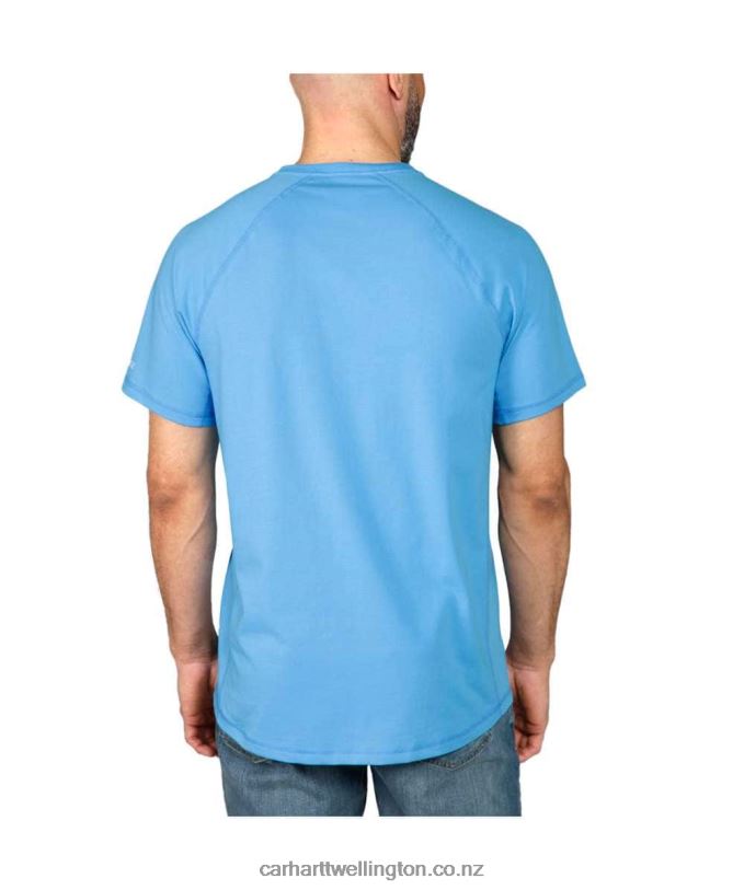 Men Force Relaxed Fit Midweight Short-Sleeve Pocket T-Shirt Carhartt R6J0P125 Basil Heather