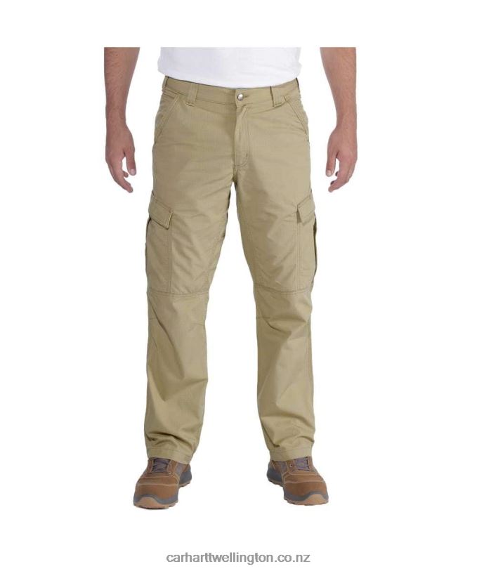 Men Force Relaxed Fit Ripstop Cargo Work Pant Carhartt R6J0P66 Dark Khaki
