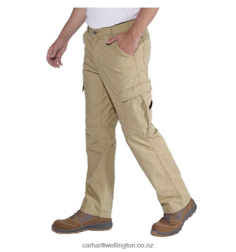 Men Force Relaxed Fit Ripstop Cargo Work Pant Carhartt R6J0P66 Dark Khaki