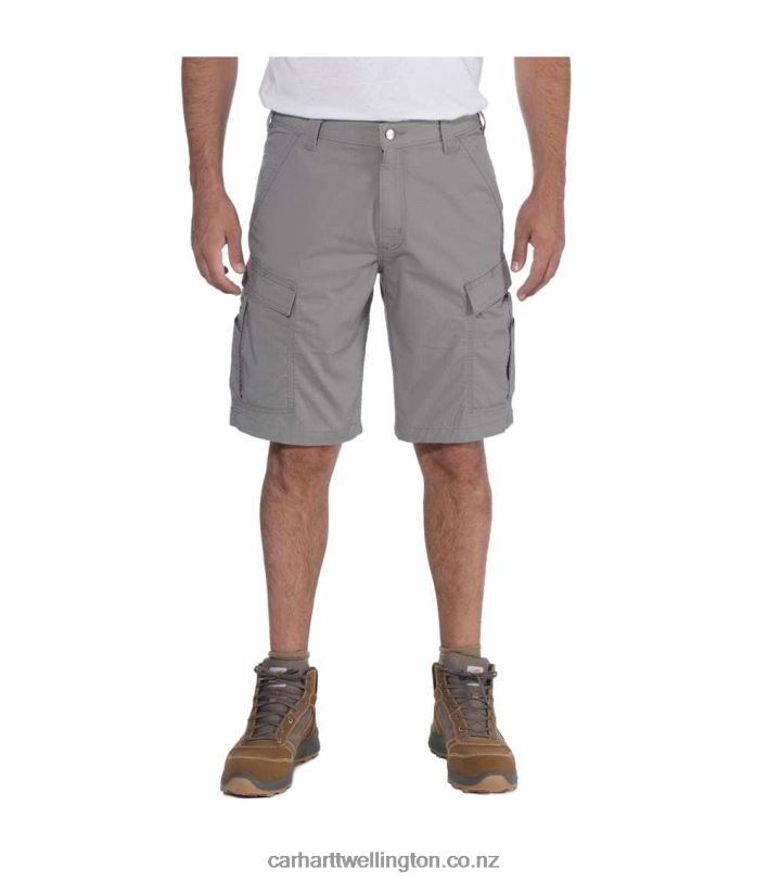 Men Force Relaxed Fit Ripstop Cargo Work Short Carhartt R6J0P150 Asphalt