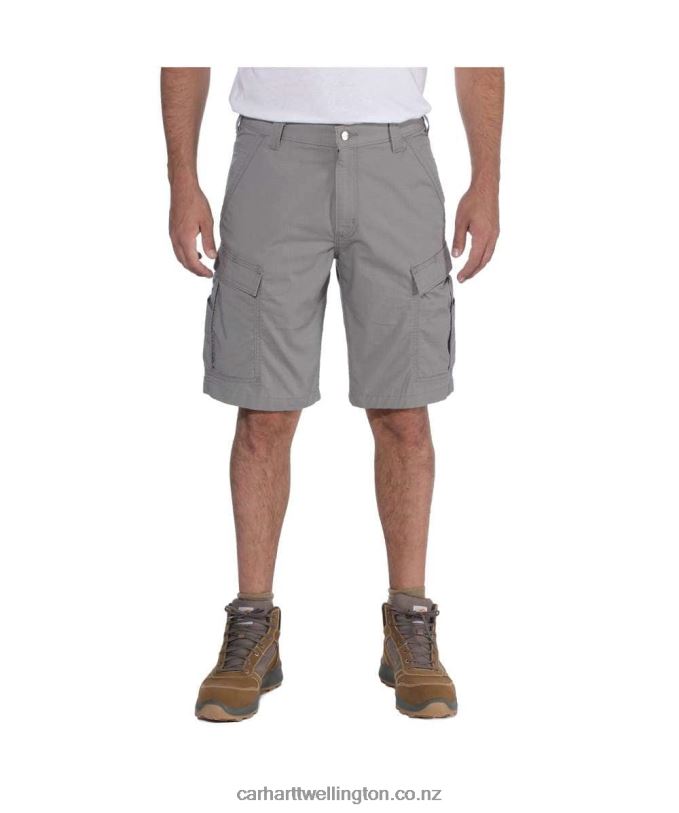Men Force Relaxed Fit Ripstop Cargo Work Short Carhartt R6J0P150 Asphalt