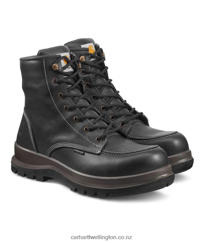 Men Hamilton Rugged Flex Waterproof S3 Safety Boot Carhartt R6J0P161 Black