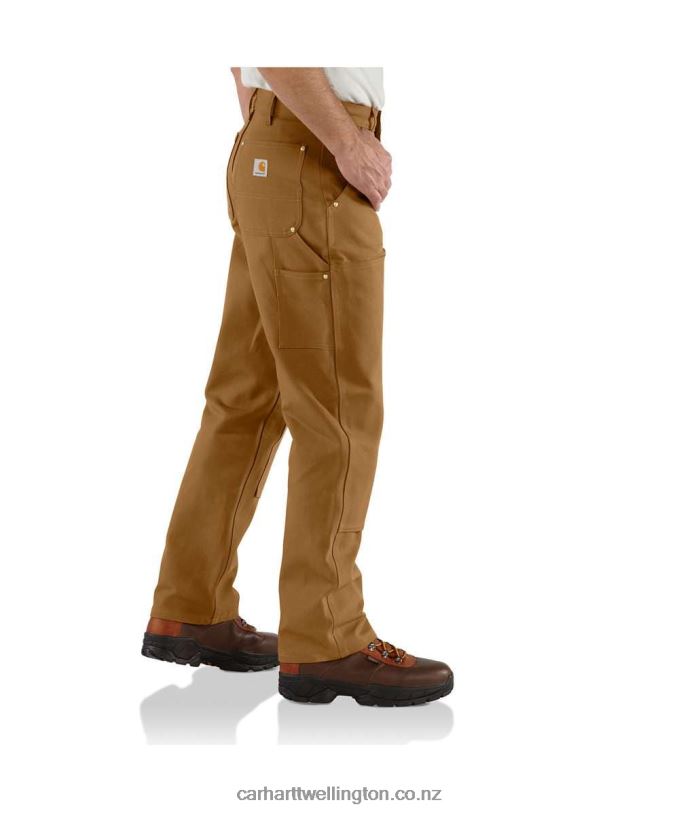 Men Loose Fit Firm Duck Double-Front Utility Work Pant Carhartt R6J0P63 Black