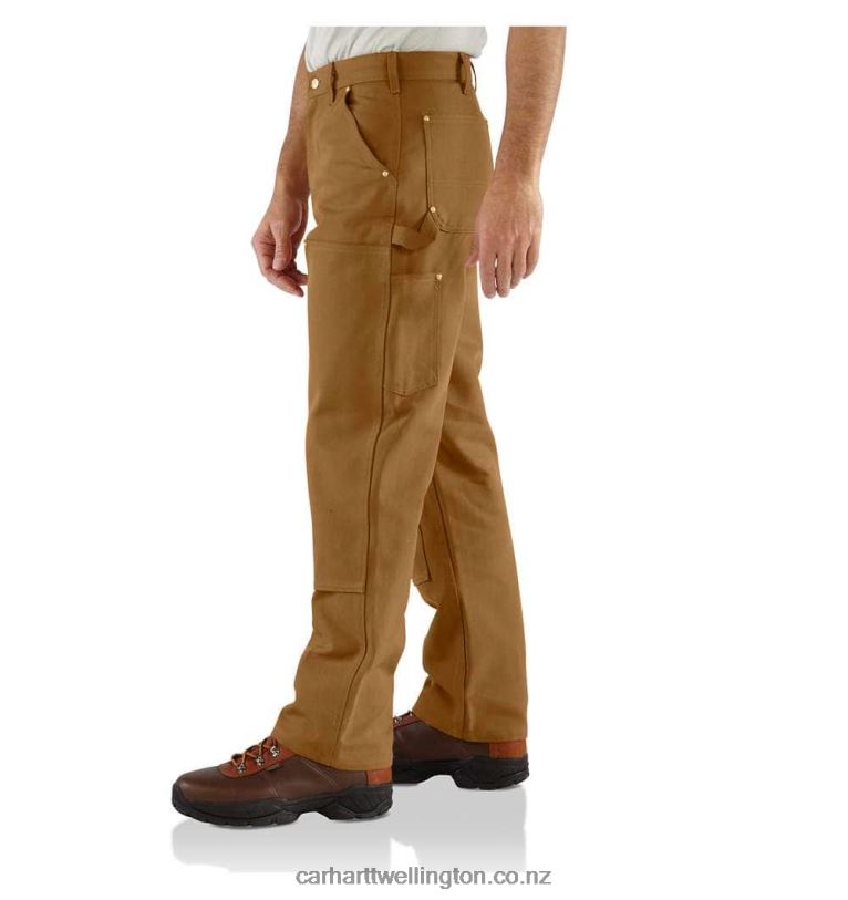 Men Loose Fit Firm Duck Double-Front Utility Work Pant Carhartt R6J0P63 Black