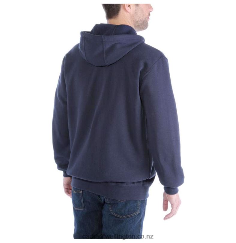 Men Loose Fit Midweight Full-Zip Sweatshirt Carhartt R6J0P34 Black