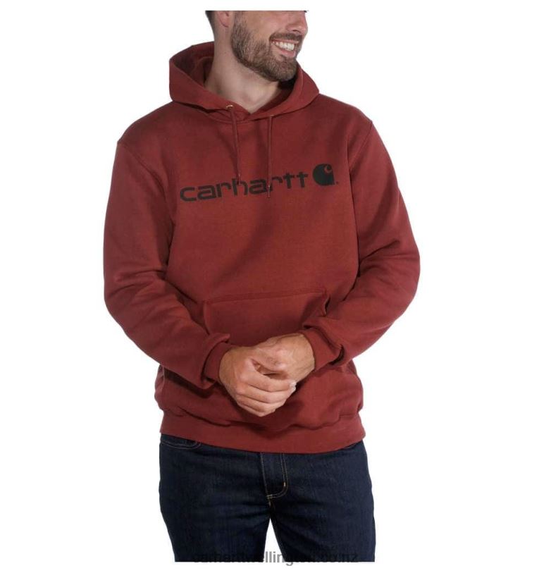 Men Loose Fit Midweight Logo Graphic Sweatshirt Carhartt R6J0P40 Black