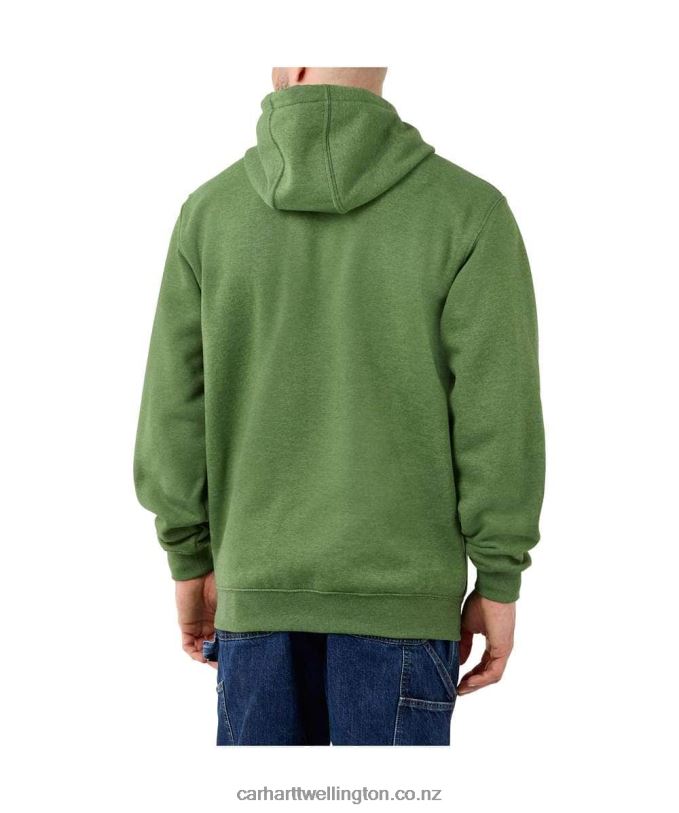 Men Loose Fit Midweight Logo Sleeve Graphic Sweatshirt Carhartt R6J0P38 Alpine Blue Heather