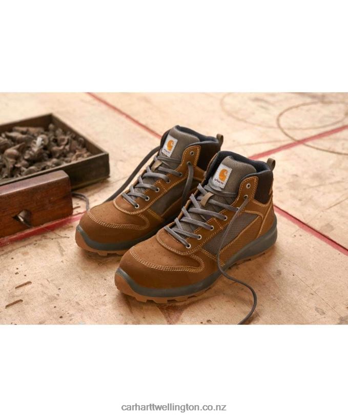 Men Michigan Rugged Flex S1P Midcut Safety Boot Carhartt R6J0P165 Black