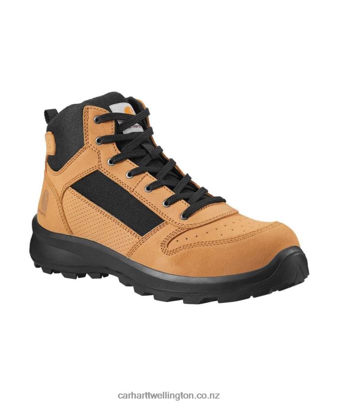 Men Michigan Rugged Flex S1P Midcut Zip Safety Boot Carhartt R6J0P158 Black