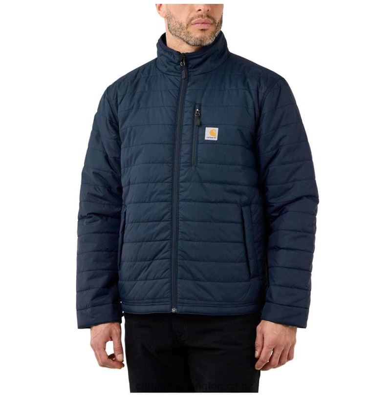 Men Rain Defender Relaxed Fit Lightweight Insulated Jacket Carhartt R6J0P22 Black