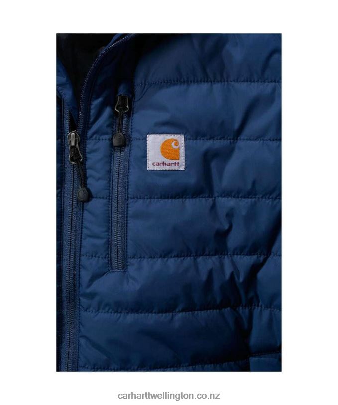 Men Rain Defender Relaxed Fit Lightweight Insulated Jacket Carhartt R6J0P22 Black