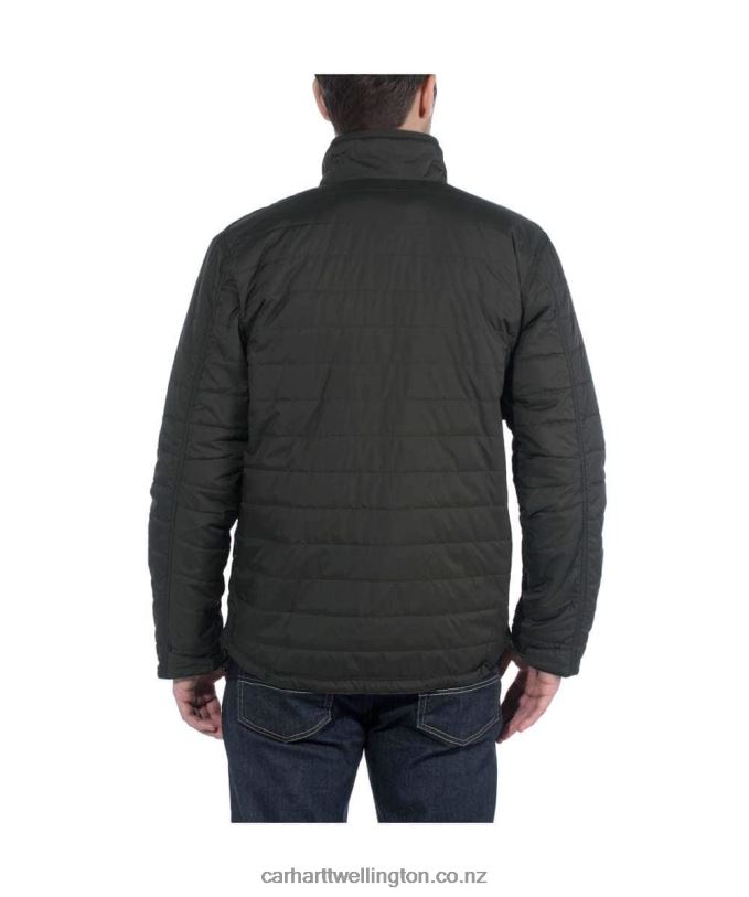 Men Rain Defender Relaxed Fit Lightweight Insulated Jacket Carhartt R6J0P22 Black