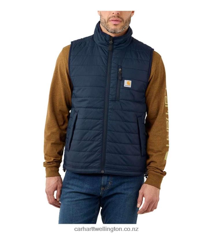 Men Rain Defender Relaxed Fit Lightweight Insulated Vest Carhartt R6J0P104 Black