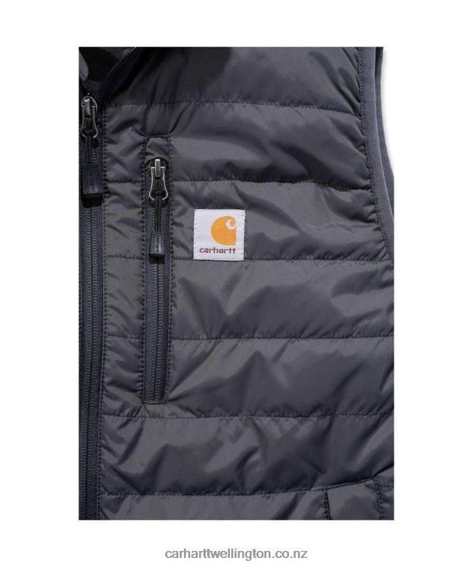 Men Rain Defender Relaxed Fit Lightweight Insulated Vest Carhartt R6J0P104 Black