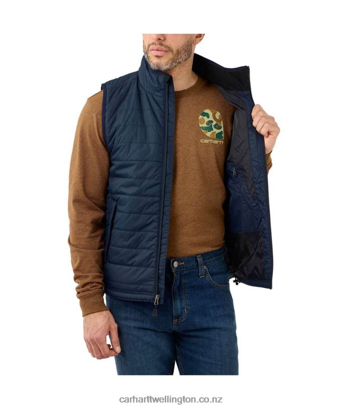 Men Rain Defender Relaxed Fit Lightweight Insulated Vest Carhartt R6J0P104 Black