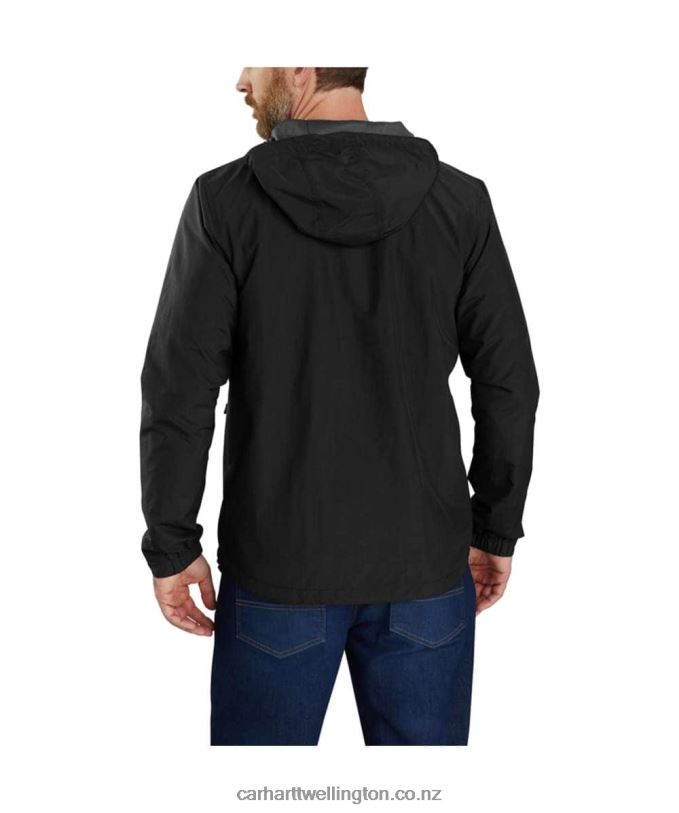 Men Rain Defender Relaxed Fit Lightweight Jacket Carhartt R6J0P18 Black